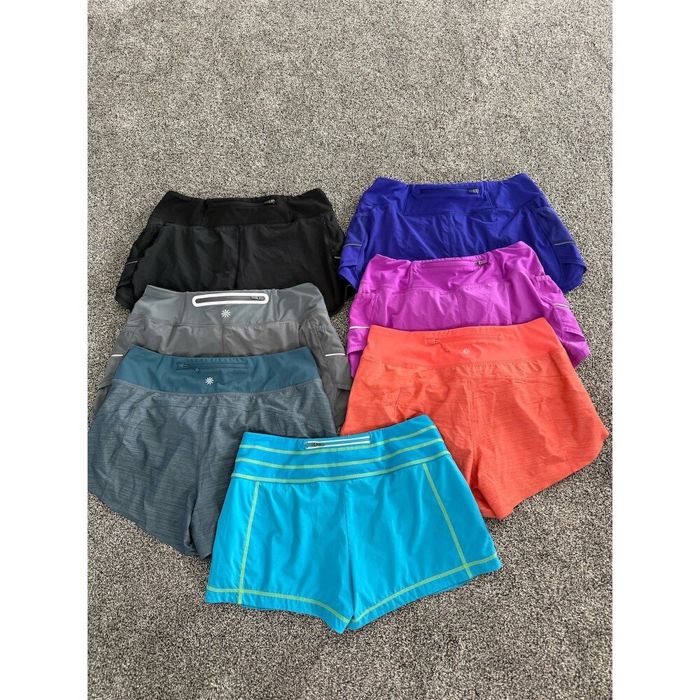 Athleta Run With It Textured Running Shorts Womens Size S Lot of 7 - Picture 10 of 10